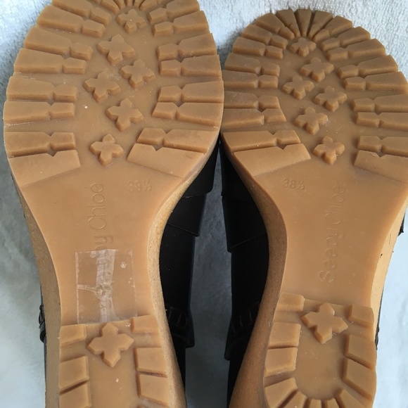 See by Chloe Alexa Cross Hatch Wedge Boots 38.5 - Picture 6 of 9